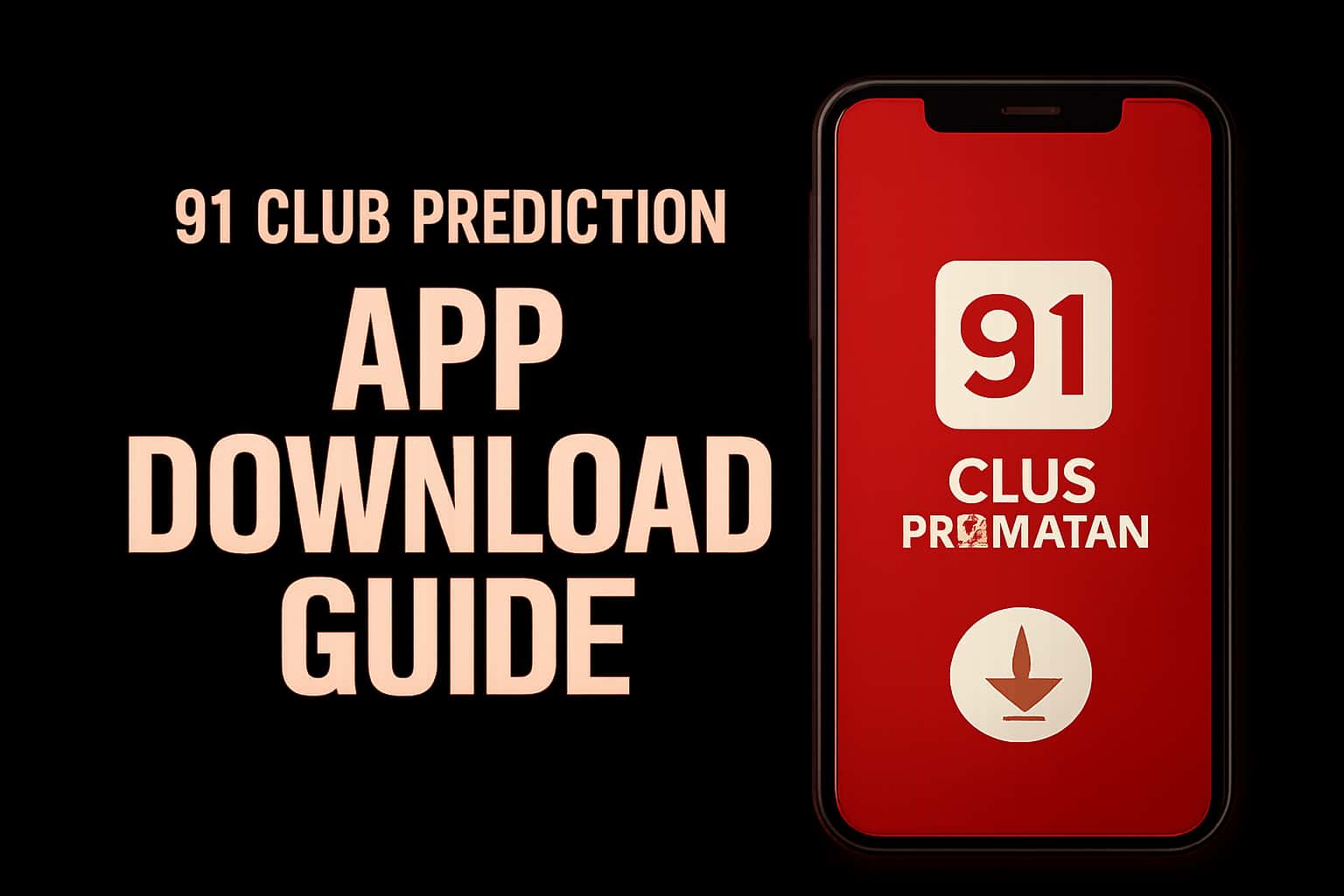 An informative scene illustrating the 91 Club Prediction App Download Guide with relevant app themes.
