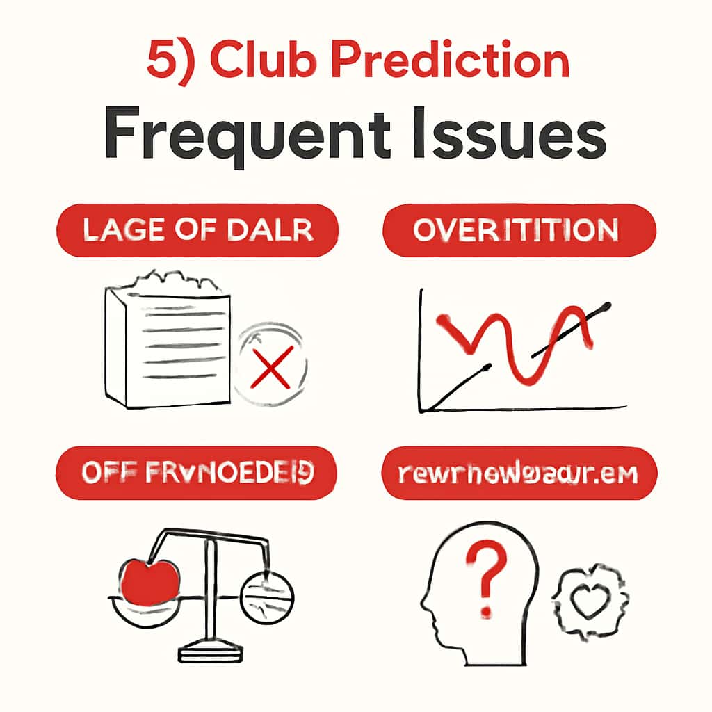 An illustration detailing the common issues encountered in 91 Club Prediction.