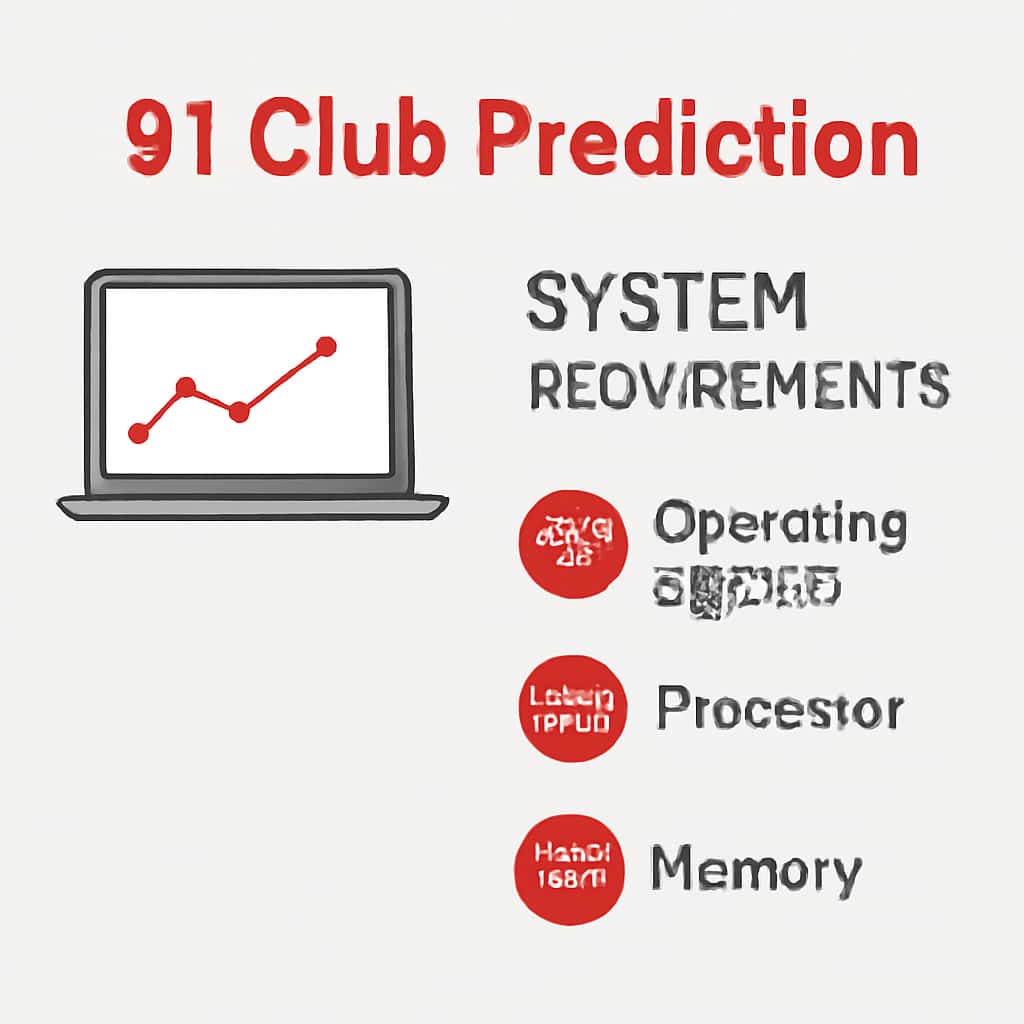 An educational diagram illustrating the system requirements for 91 Club Prediction.