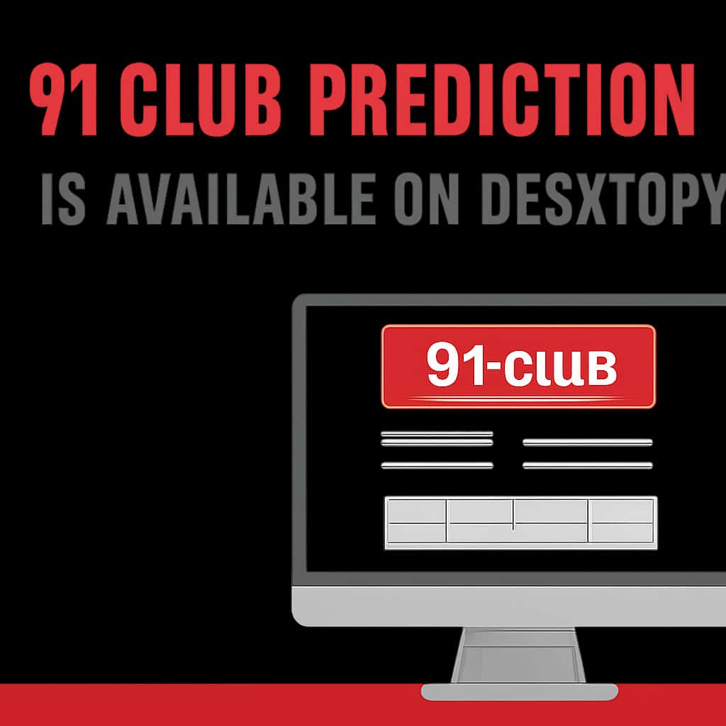 Illustration of accessing 91 Club Prediction on desktop.