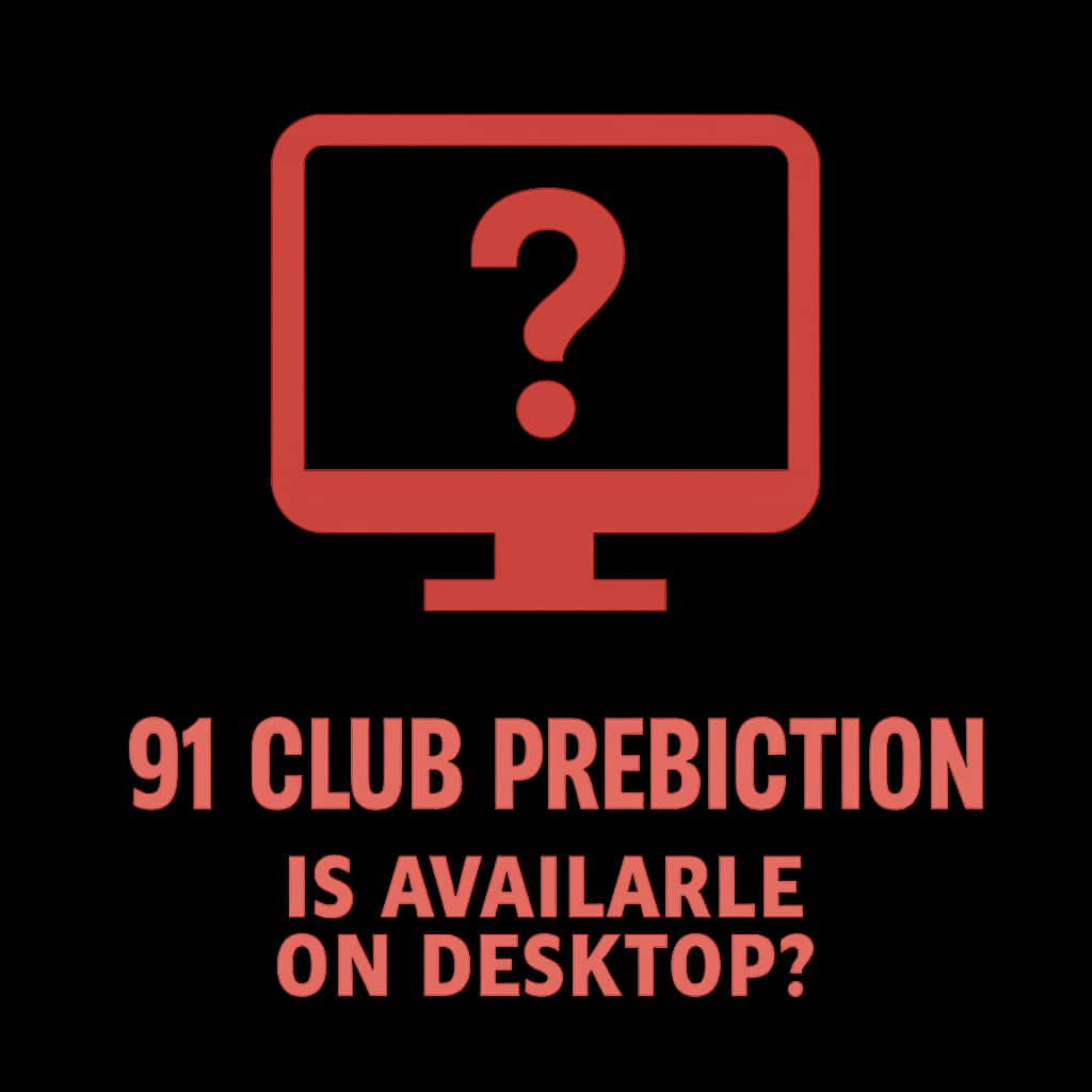 Icon representing desktop access for 91 Club Prediction.