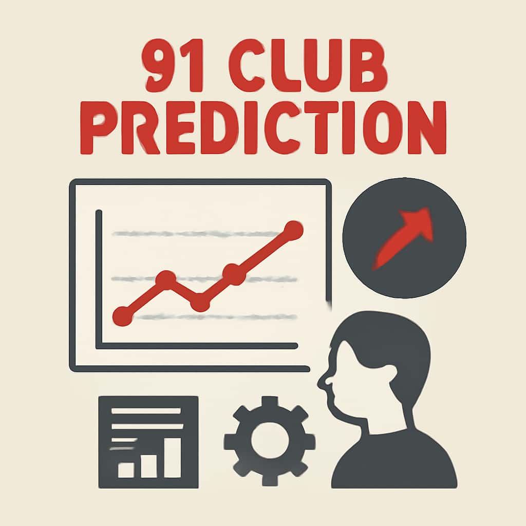 An educational diagram explaining 91 Club Prediction features.